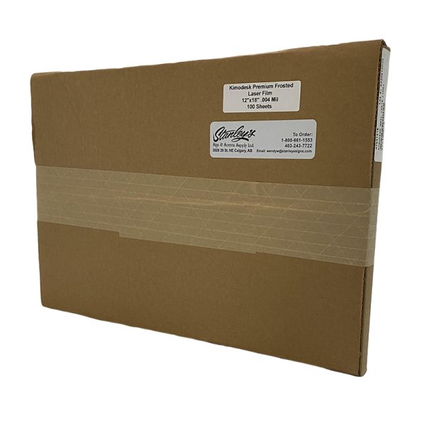 Kimoto Laser Film .004 mm Premium Frosted 12" x 18" (100 pack)