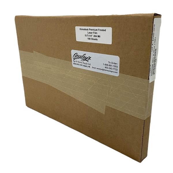 Kimoto Laser Film .004 mm Premium Frosted 8.5" x 14" (100 pack)