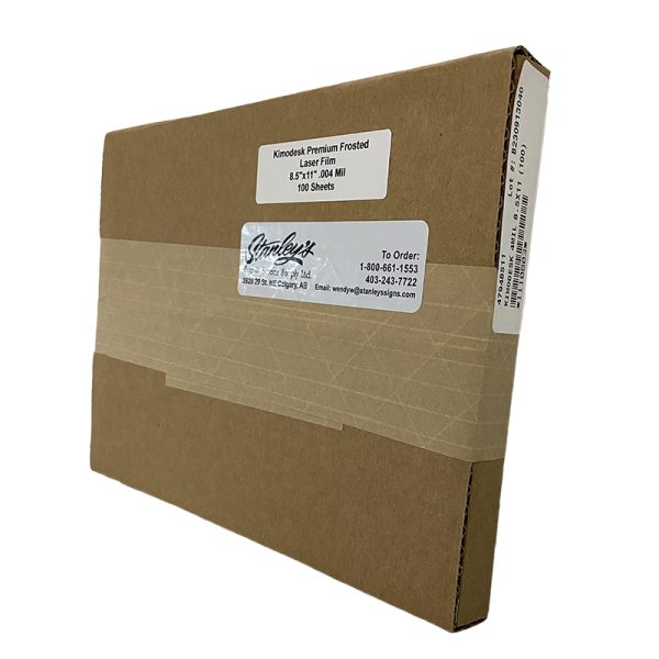 Kimoto Laser Film .004 mm Premium Frosted 8.5" x 11" (100 pack)